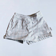 Vtg Y2K Healthtex Girls Plaid Skort Size 5 Blue White Tartan Check Wrap Shorts
