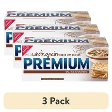 Saltine Crackers with Whole Grain Wheat Lunch Snacks 3 Pack 1.06 lb