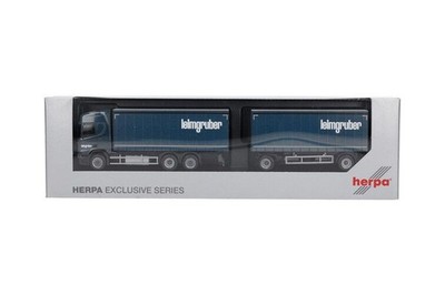 HERPA,SCANIA CR20 HD 6x2 with body and 1+1 axle trailer LEIMGRUBER