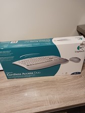 Logitech Cordless Access Duo Mouse Keyboard New