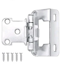 knobelite Kitchen Cabinet Hinges, 24 Pair - 48Pack 1/2 inch Overlay,Self Closing