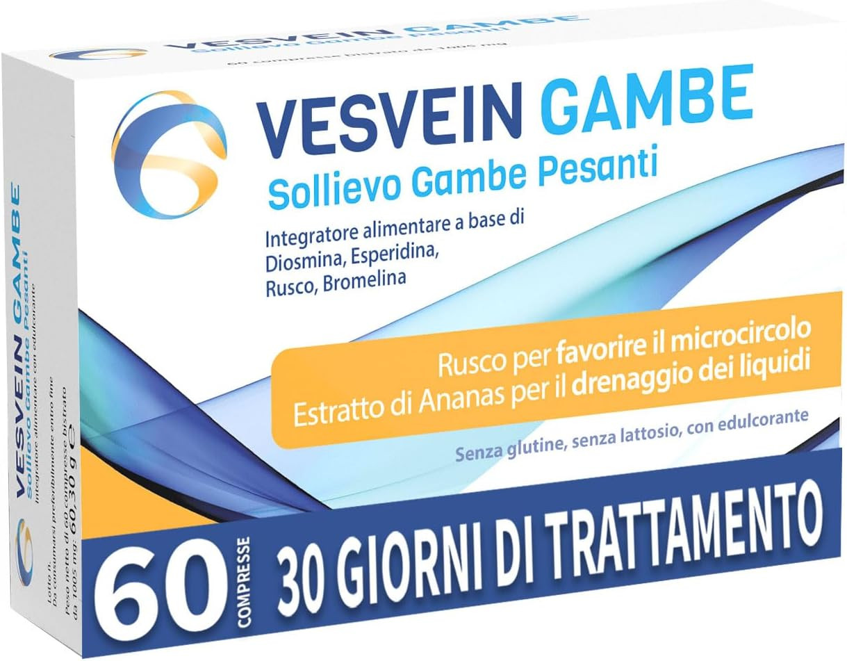 Drenante Gambe Fortissimo: Diosmina, Esperidina e Bromelina 2500 GDU