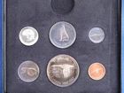 1867-1967 Canada Centennial Six Coin Specimen Silver Set, Many Rainbow Toned