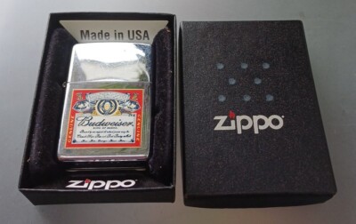 Zippo Budweiser Nr Serie 01.Sehr Sammlerstück.