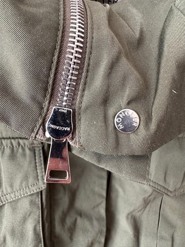 AUTH! MONCLER Sodalite light jacket Khaki green size 1 - Picture 3 of 19