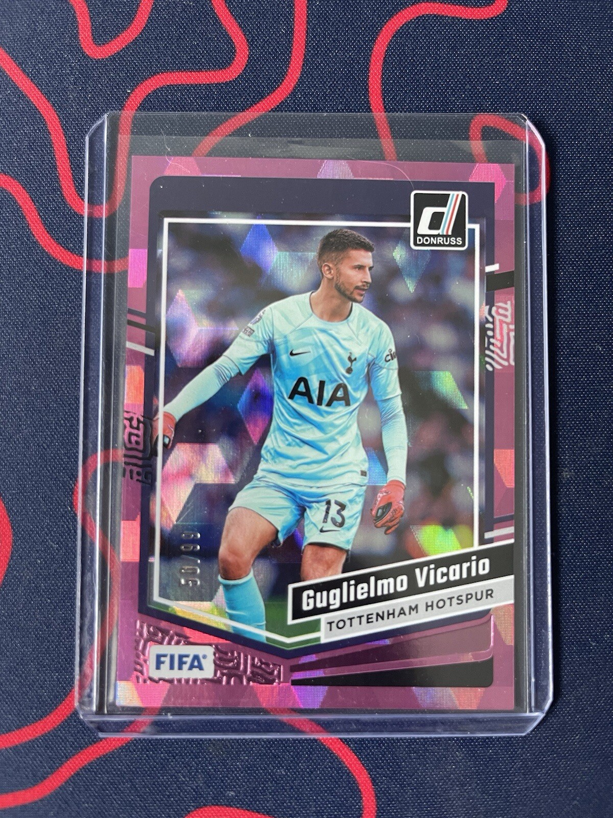 2023-24 Panini Donruss Soccer Guglielmo Vicario Link Cubic /99 Tottenham