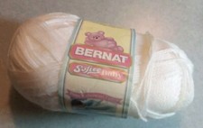 Bernat Softee Baby 199 White Yarn 5 oz Acrylic NO DYE LOT Free US SHIP