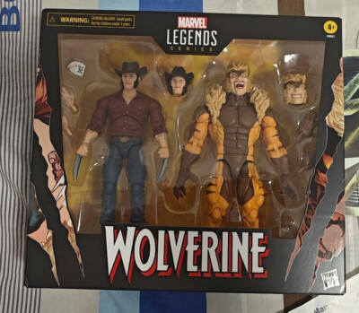 Hasbro Wolverine 50th Anniv Marvel Legends Series - Logan Vs Sabretooth 2er Pack
