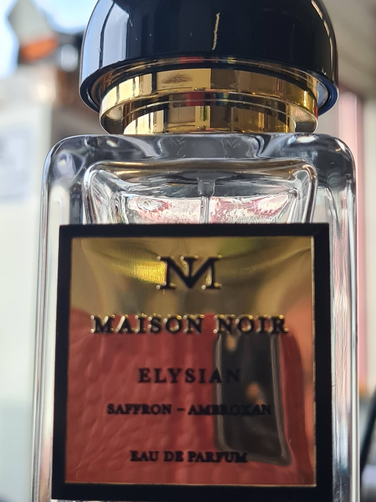 Parfüm Maison Noir, Elysian 685, SAFFRON-AMBROXAN, Uni 100ml Neu Liqidation Ware