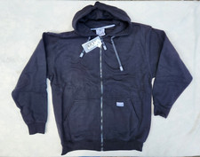 Pro Club Men's Heavyweight Workwear Full Zip Fleece Hoodie Black Large