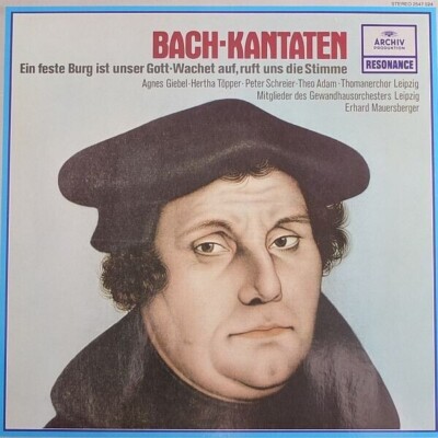 LP Bach Ein Feste Burg Ist Unser Gott NEAR MINT Archiv Produktion Resonance