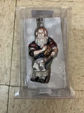 New England Patriots Santa Ornament - Official NFL Licensed - Boelter