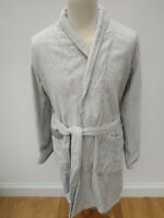Bown of London ladies dressing gown Large 100% Cotton Grey terry  luxury quality