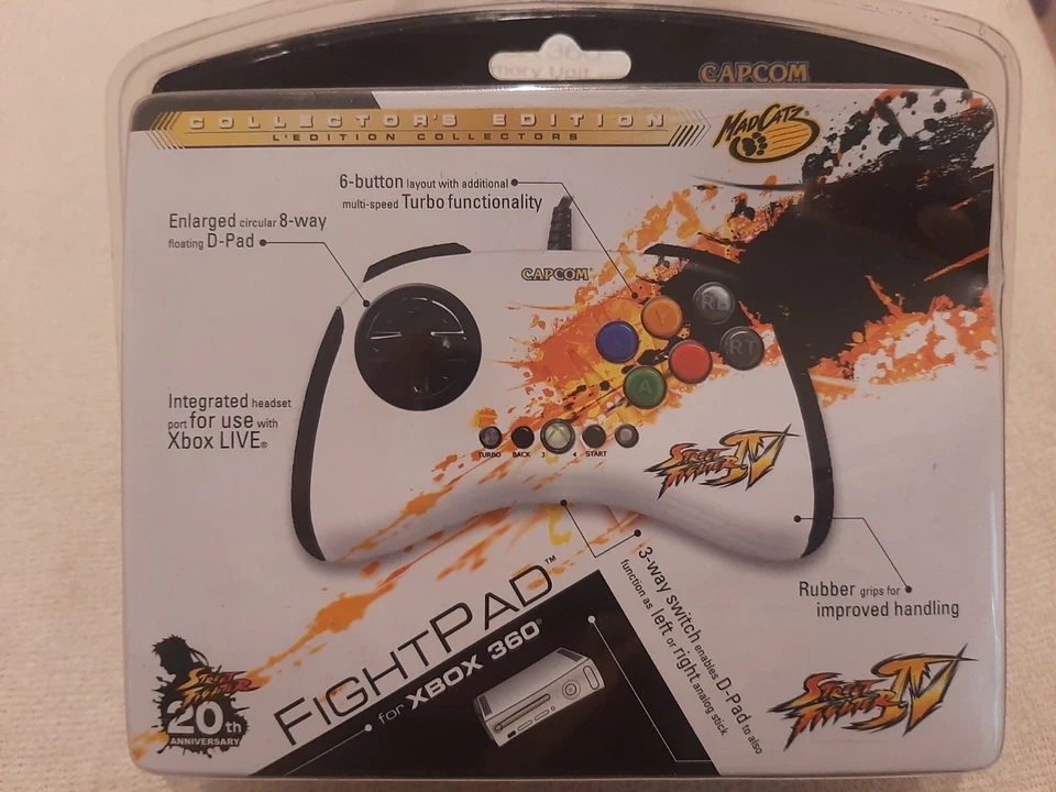 Microsoft XBOX RARE Street Fighter IV FightPad Comic Con Limited Mad Catz - Image 3 of 3