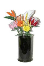 Beaded Flowers Set by Job Guwhe. 2 Protea, 2 Pin Cushions, 1 Lilly, 1 Strelitzia
