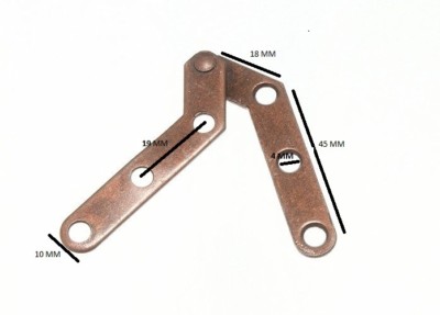 Charnière Pivot Pour Armoire Ou Placard – Main Gauche, Finition Bronze FB, Lot De 6 Paires