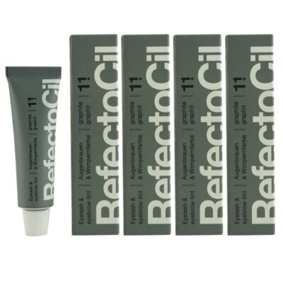 RefectoCil 1.1 graphit 4 x 15 ml Augenbrauenfarbe & Wimpernfarbe Set
