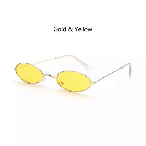 Fashion Retro Small Oval Sunglasses Vintage Shades Sun Glasses Men Women - Picture 8 of 20