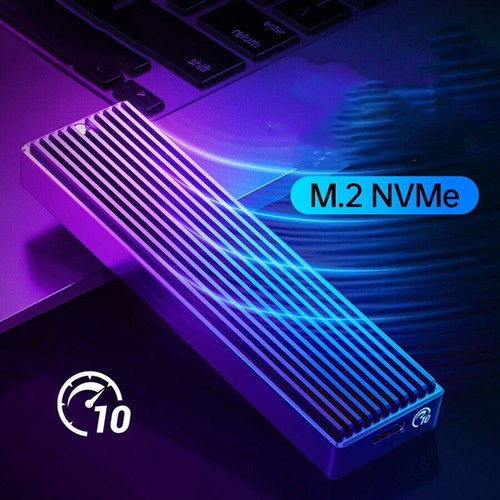 1 x M.2 NVMe SSD Case 10Gbps USB 3.1 GEN 2 For M.2 SSD Up To 2TB C To C Cables - Picture 8 of 9