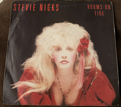 Stevie Nicks Rooms On Fire w/ Alice 45RPM 1989 Modern Records
