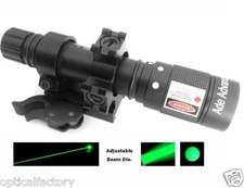 HG12 Adjustable Green Laser Flashlight Designator with QUICK RELEASE QD Mount