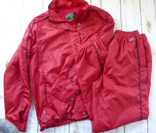 Ralph Lauren Womens Track Gym Suit Red Size PM | eBay
