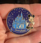 Disney pin 38608 Walt Disney Travel Co Disneyland 50 Mickey Mouse castle stars — photo 8
