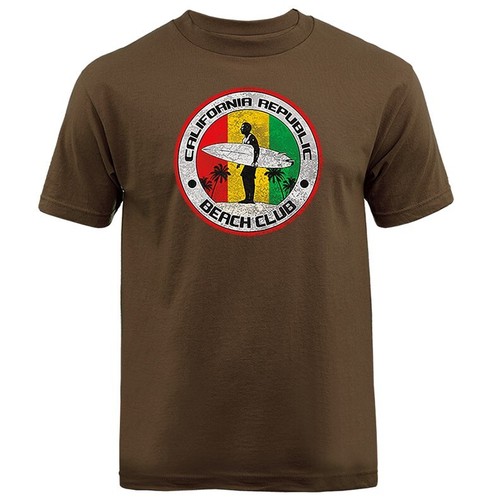 Camiseta gráfica estilo de vida surf estilo de vida California Republic Beach Club Rasta Cali - Imagen 6 de 17