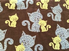 Cat friends kitty cat flannel pj Pants Shorts Capri 3 6 9 12 24 2 T 3T 4T 5 6