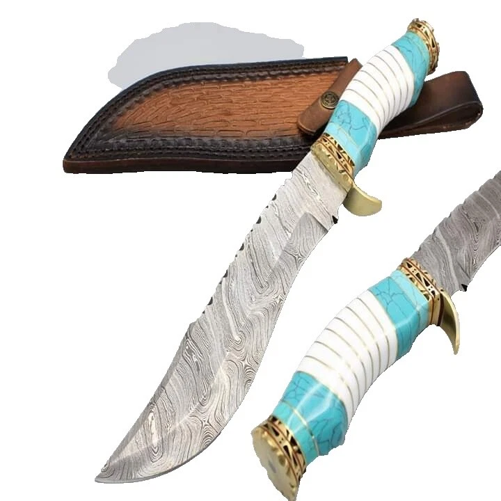 Brass Handle Original Collectible Vintage Custom & Handmade Fixed Blade Knives