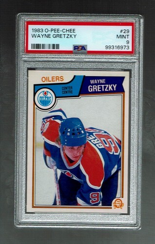 1983-84   OPC.   Wayne Gretzky      #29    PSA 9.    nice centering - Picture 1 of 2