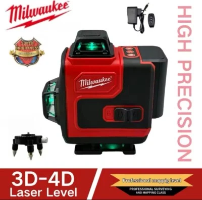Milwaukee 16 Linee Livella Laser 4D Autolivellante Batt. Ricaricabile Luce Verde - Imagen 1 de 4