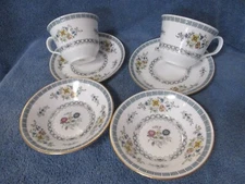 Minton Avignon S 727 Breakfast Set Cup Saucer  + Fruit Bowl 2 Each HARD TO FIND