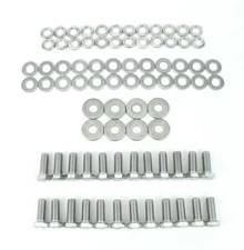 60 61 62 63 64 65 66 Chevy GMC Truck Stainless Upper & Lower Door Hinge Bolt Kit