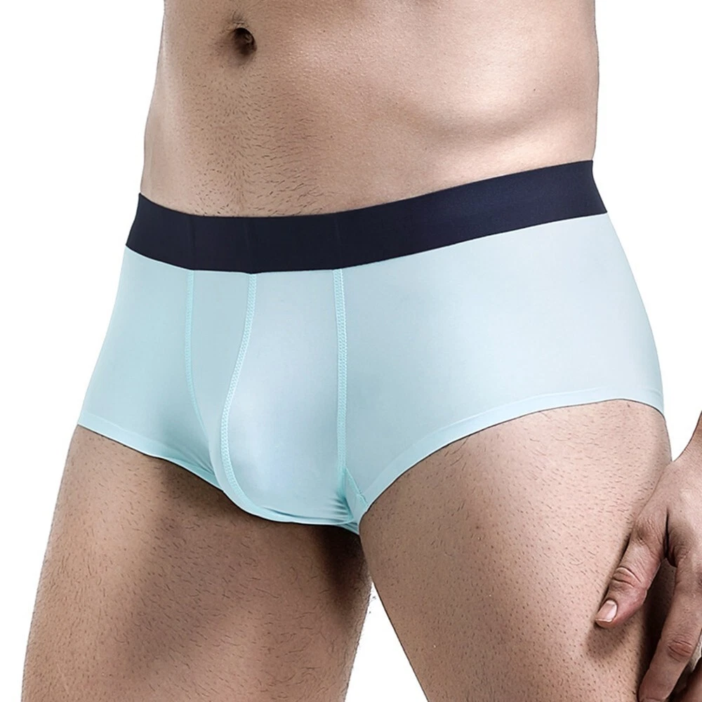 Short de Bain Slip Homme Ice Soie L 3XL sans Couture sous V