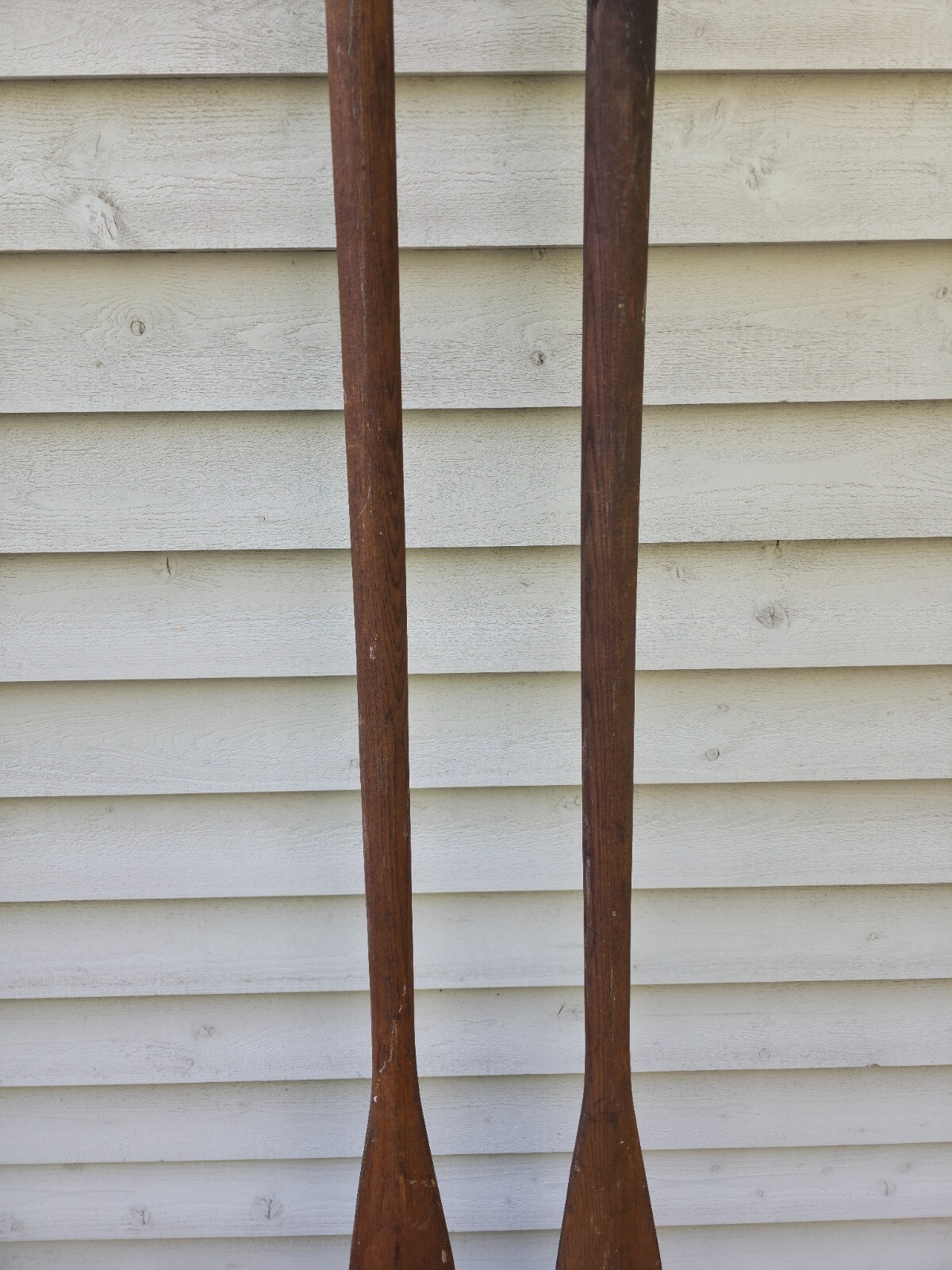 VINTAGE Old Wooden Oars Paddles VIKING LONG  96"