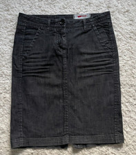 Designer GAS Cotton elastane Black Stretch Jeans Mini tight stretch Skirt w25 8