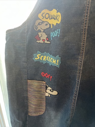 Adulto Mediano Vintage Años 90 Y2K Cacahuetes Snoopy Tema Bordado Hecho a Mano - Imagen 4 de 8