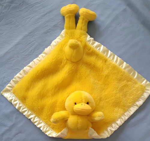 Baby Security Blanket My Banky Sarah Yellow Duck Plush Lovey Spring Easter - Picture 2 of 10