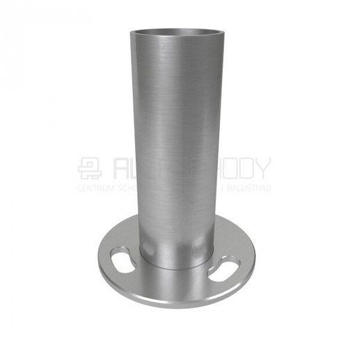 Inox V2A Armature Pfostenfuß 42,4mm Bois Support de Main Courante Bretelles Rond - Photo 6/12