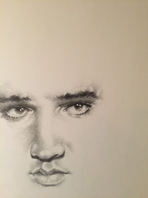 ELVIS NEWLY DISCOVERED DRAWINGS OF ELVIS PRESLEY BY BETTY HARPER