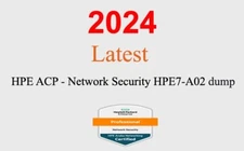 HPE ACP - Network Security HPE7-A02 Q&A GUARANTEED (1 month update)