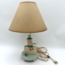 Vintage Humpty Dumpty Nursery Lamp Young Designs Inc New York Works Mid-Century