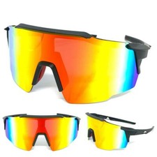 Oversized Retro Wrap Sport Cycling Ski Beach SUN GLASSES Large Lightweight Frame