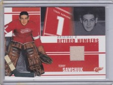 Terry Sawchuk 03/04 ITG Parkhurst Detroit Original 6 Retired Numbers DM-37