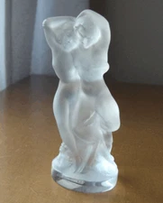 Lalique Faune figurine~#11907~crystal~made in France~2 original paper labels-NR