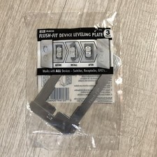 Hubbell RACO Metal 1-Gang Flush-Fit Device Leveling Plate 3-Pack 999X