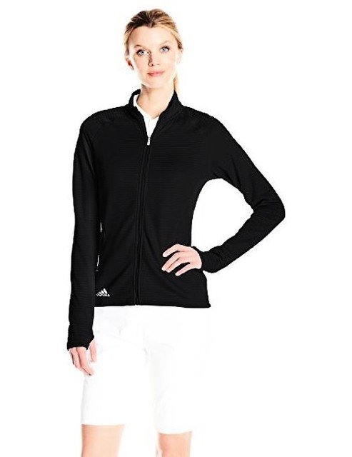 adidas women's essentials textured golf jacket