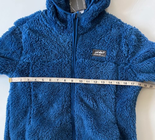 Eddie Bauer Fleece Jacket Kids Size L (14) Blue Hooded Full Zip Up Cozy Comfy - Picture 4 of 10
