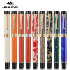 Jinhao 100 Centennial Acrylic Fountain Pen Fine Nib 0.5mm Converter Writing #cp